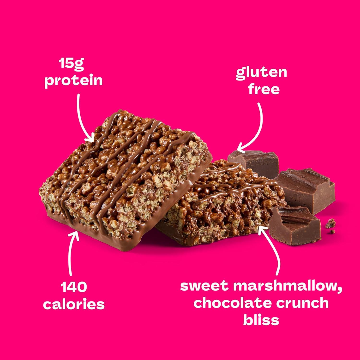 image:imageThink High Protein Crispy Squares Chocolate Crunch Treat 10 PackChocolate Crunch