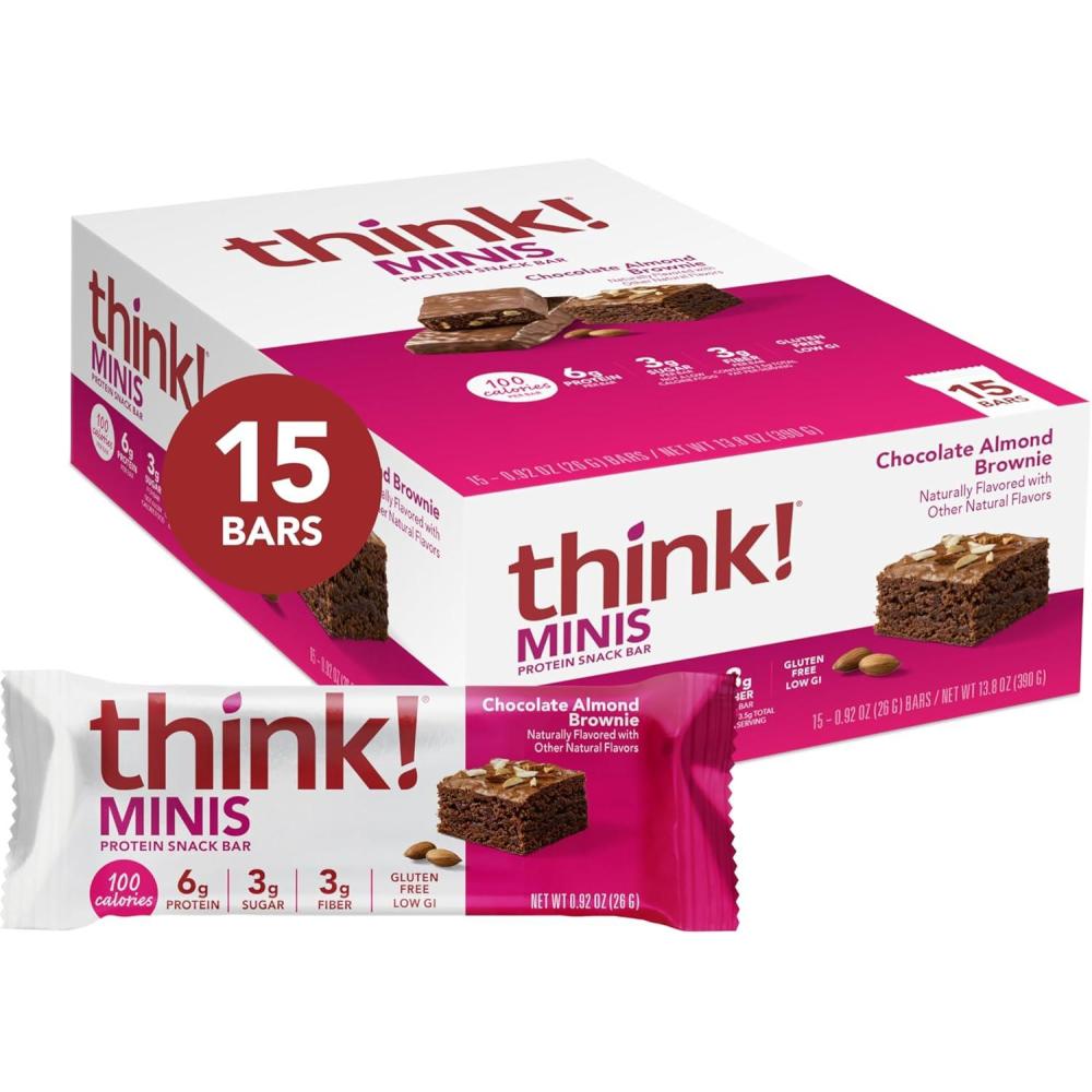 image:imagethink Minis Chunky Chocolate Peanut 15 CountChocolate Almond Brownie