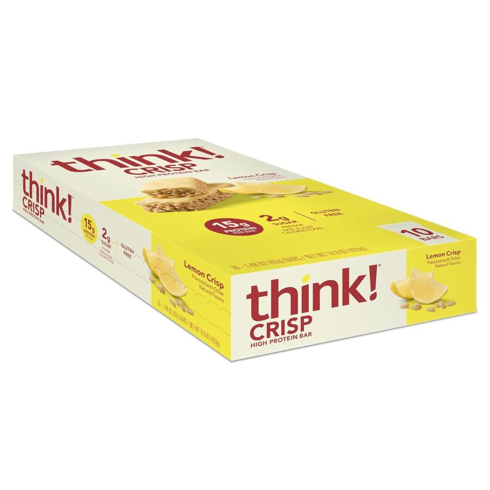 image:imagethink Protein Bars High Protein Snacks Gluten Free Kosher FriendlyVariety Pack Nutrition Bars 21 Oz per Bar 12 Count Packaging May VaryLemon Crisp