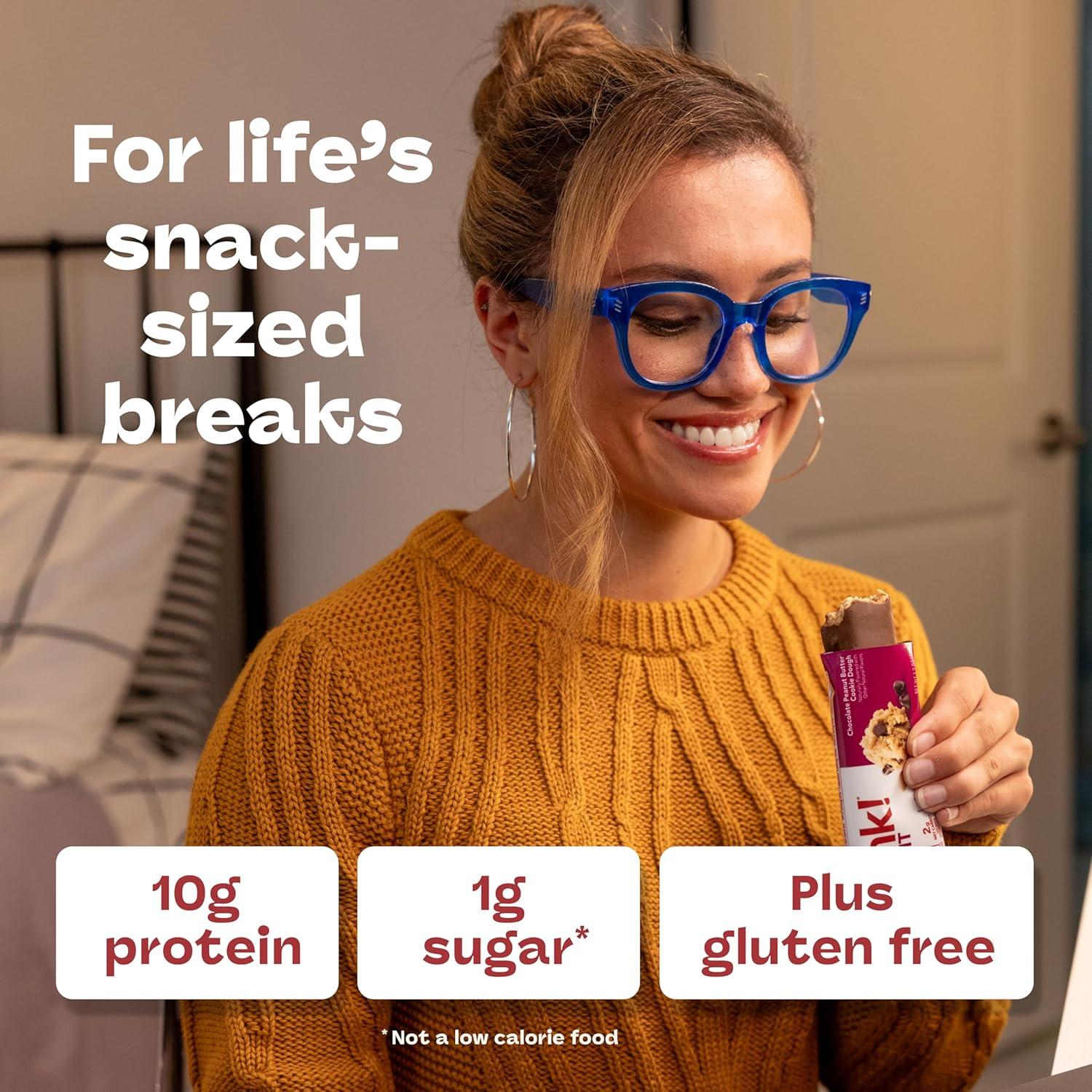 image:imagethink Delight Protein Bars Chocolate Peanut Butter Pie Low Sugar amp Low Carb GlutenFree Snack Keto Friendly Snacks 12 Count Packaging May VaryChocolate Peanut Butter Cookie Dough
