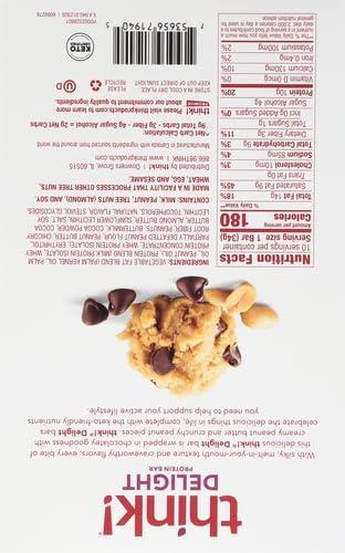 image:imagethink Delight Protein Bars Chocolate Peanut Butter Pie Low Sugar amp Low Carb GlutenFree Snack Keto Friendly Snacks 12 Count Packaging May VaryChocolate Peanut Butter Cookie Dough