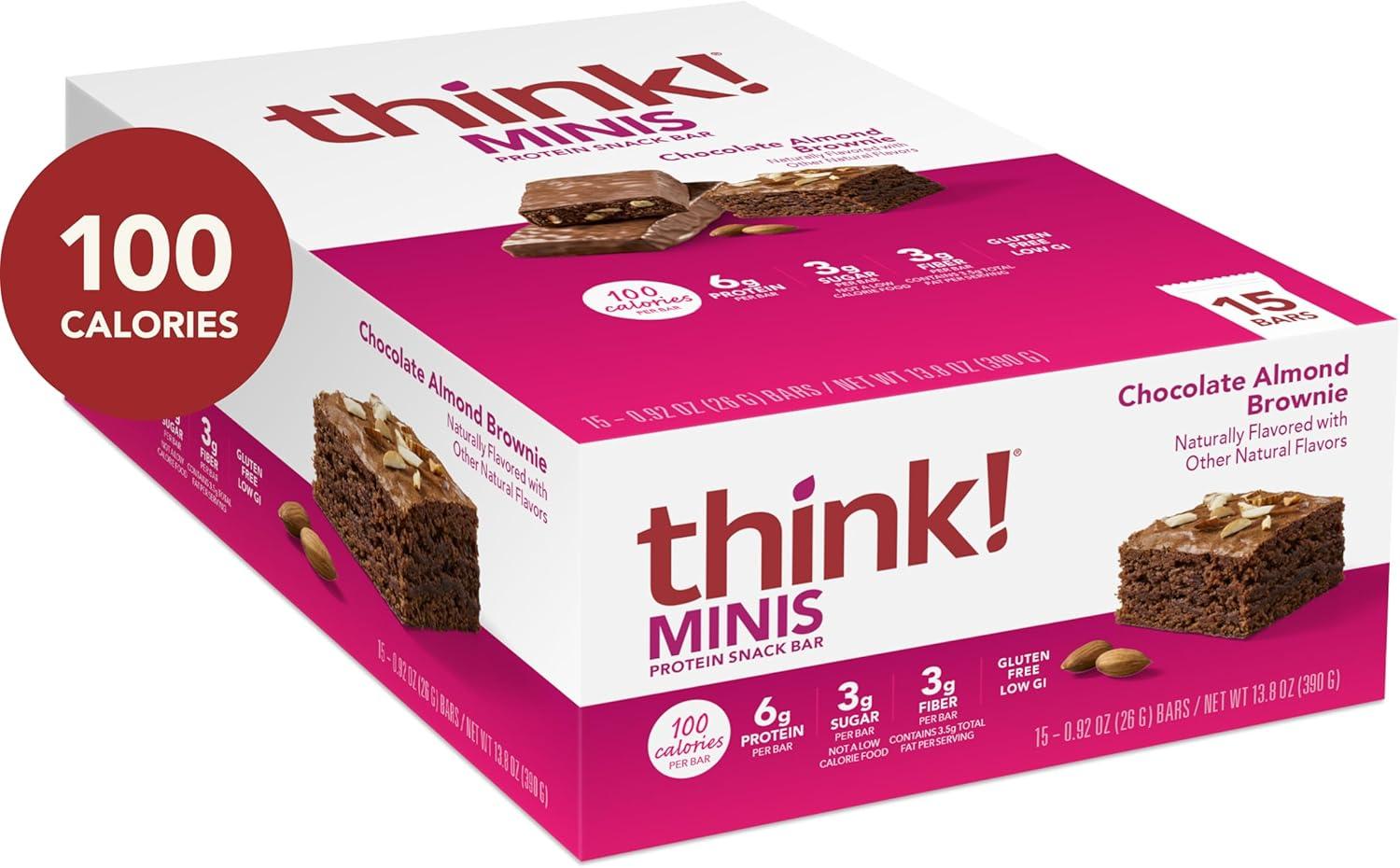 image:imagethink Minis Chunky Chocolate Peanut 15 CountChocolate Almond Brownie