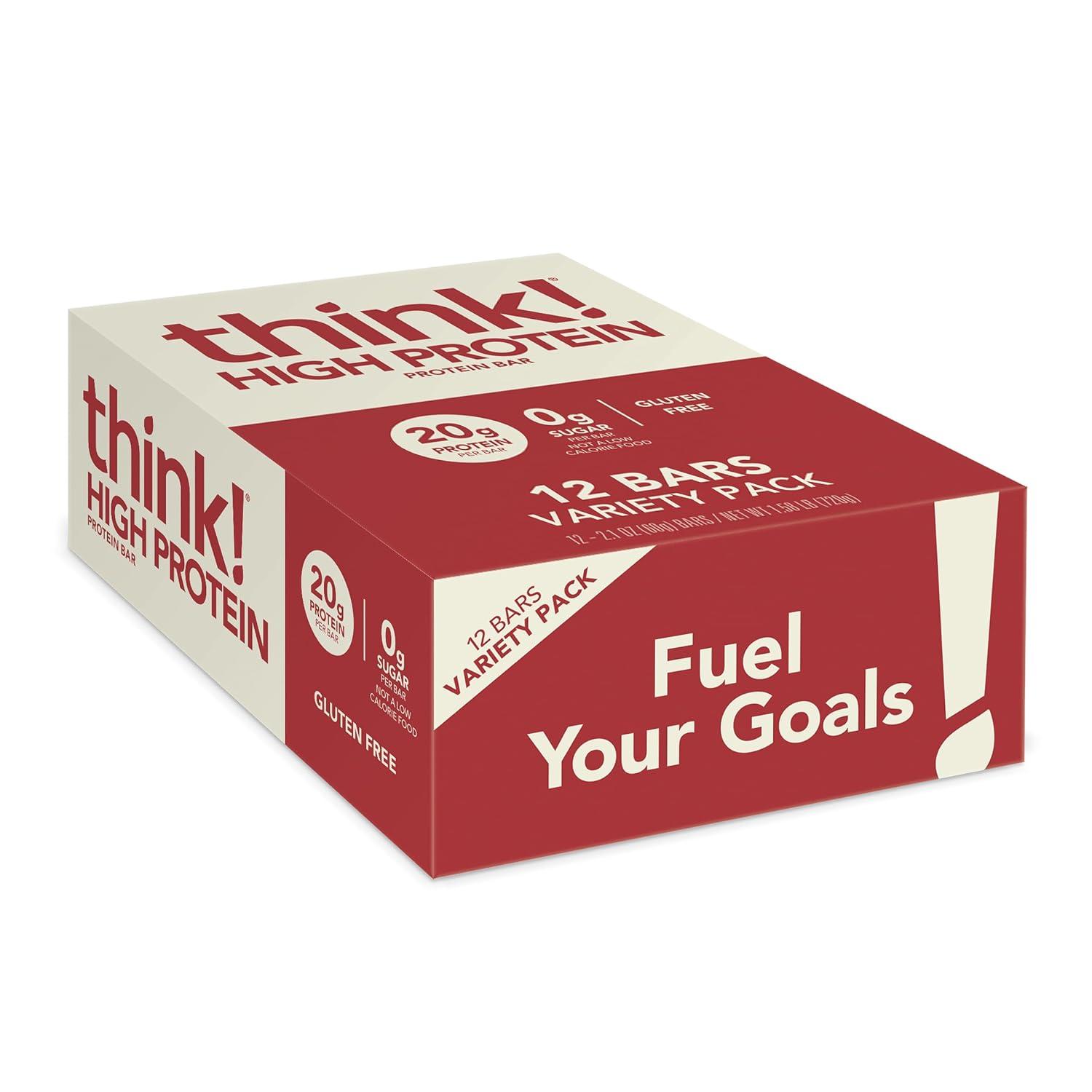 image:imagethink Protein Bars High Protein Snacks Gluten Free Kosher Friendly Lemon Crisp 10 Count Packaging May VaryBest Seller Variety Pack