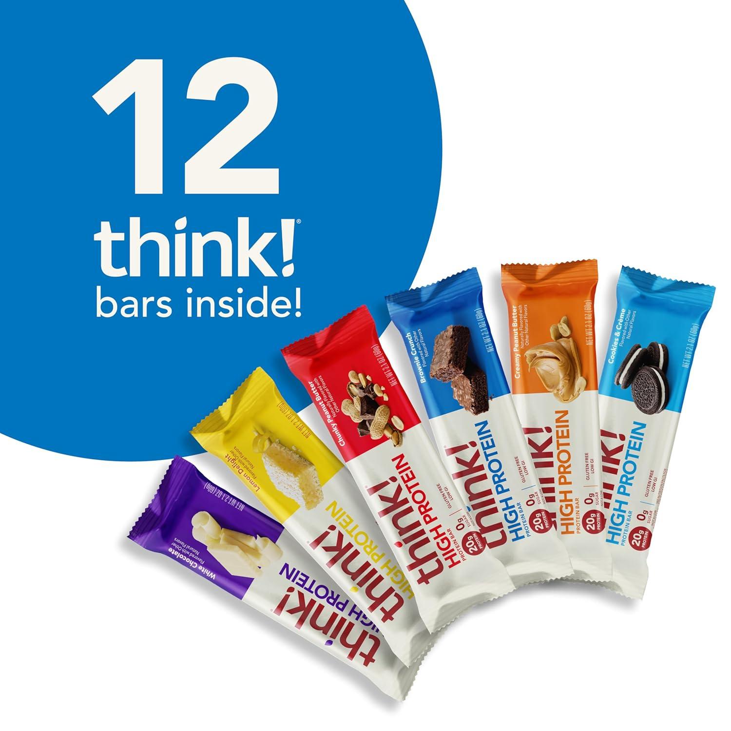 image:imagethink Protein Bars High Protein Snacks Gluten Free Kosher Friendly Lemon Crisp 10 Count Packaging May VaryBest Seller Variety Pack