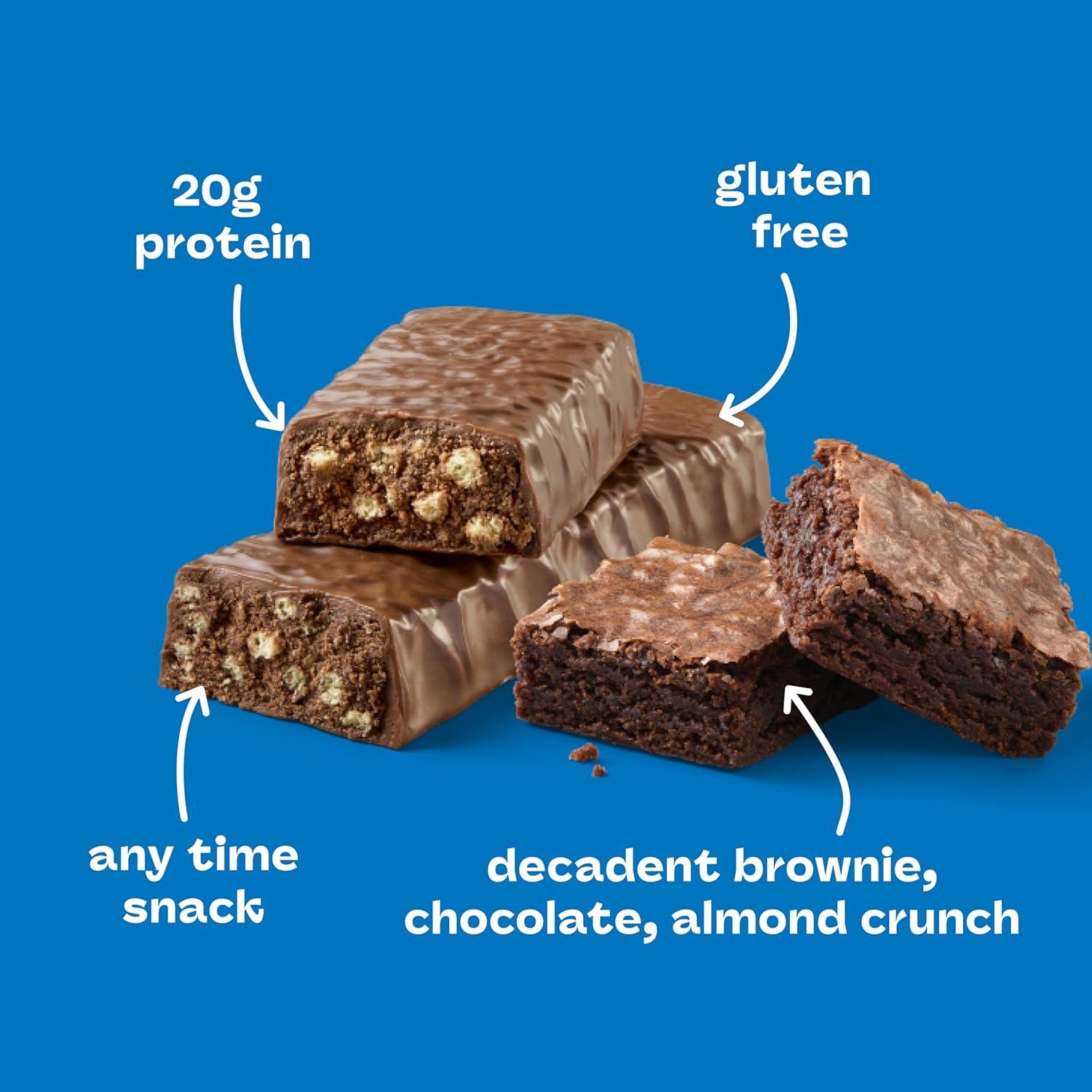 image:imagethink Protein Bars High Protein Snacks Gluten Free Kosher Friendly Lemon Crisp 10 Count Packaging May VaryBrownie Crunch