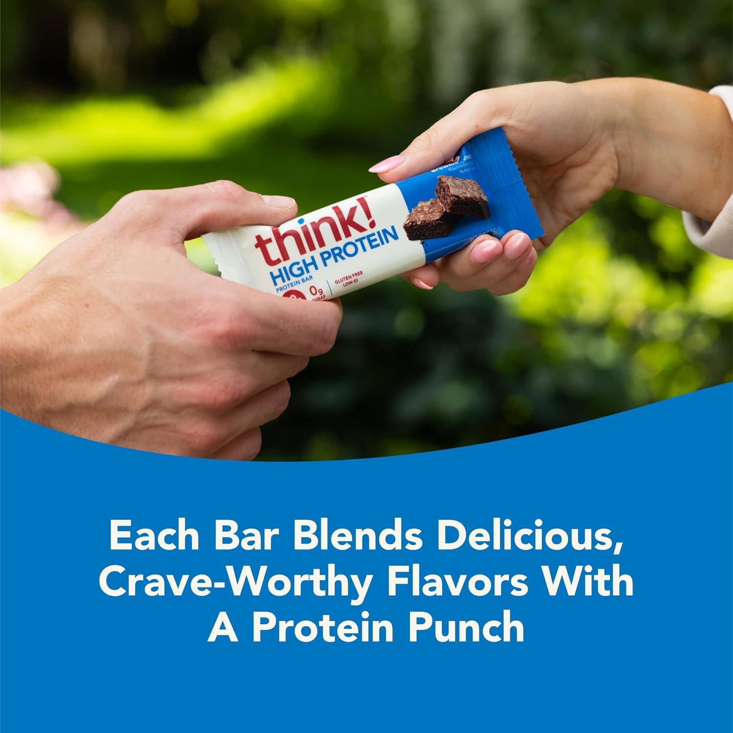 image:imagethink Protein Bars High Protein Snacks Gluten Free Kosher Friendly Lemon Crisp 10 Count Packaging May VaryBrownie Crunch