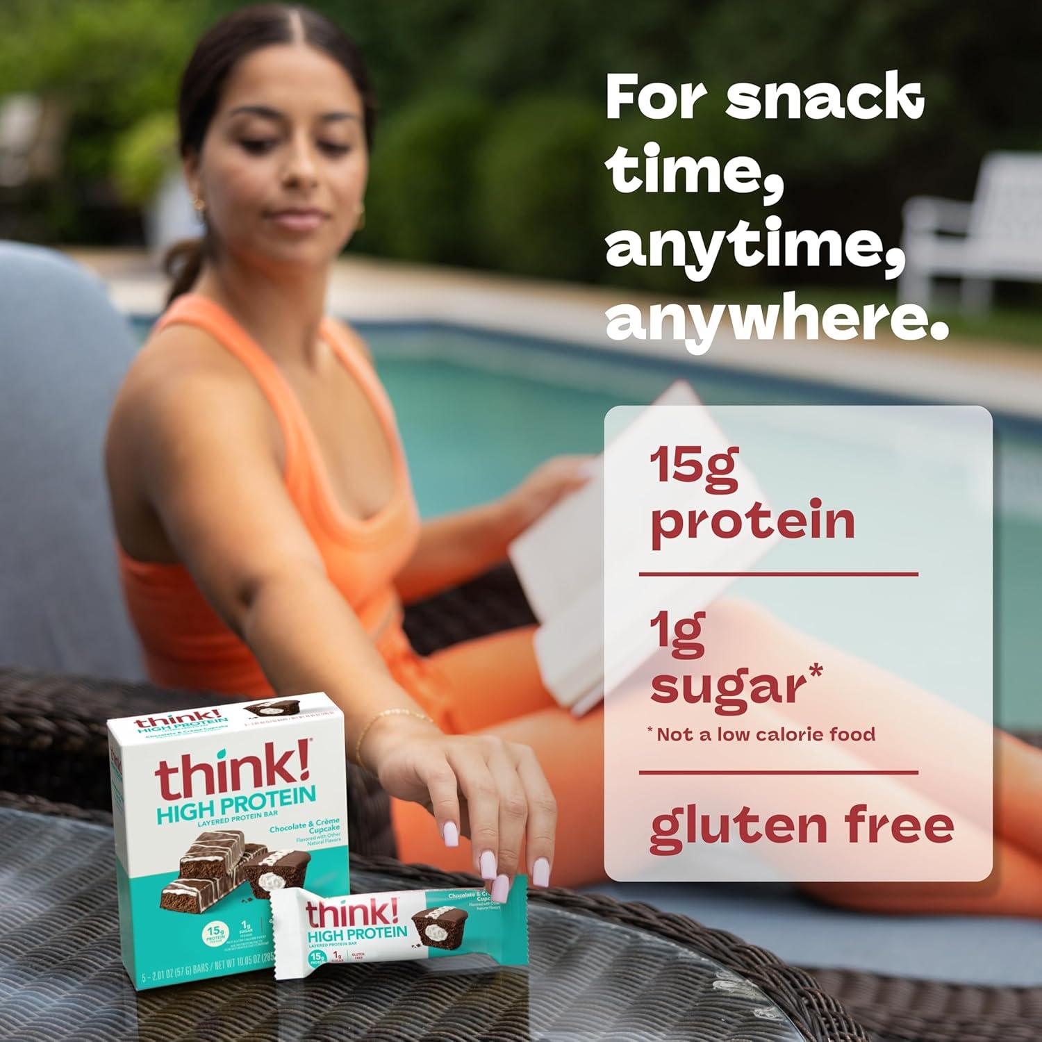 image:imagethink Protein Bars High Protein Snacks Gluten Free Kosher Friendly Lemon Crisp 10 Count Packaging May VaryChocolate Crme Cupcake