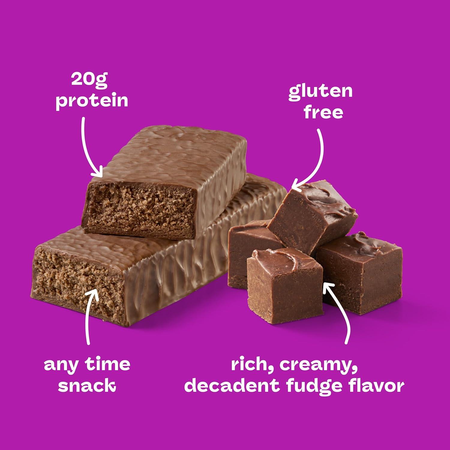 image:imagethink Protein Bars High Protein Snacks Gluten Free Kosher Friendly Lemon Crisp 10 Count Packaging May VaryChocolate Fudge