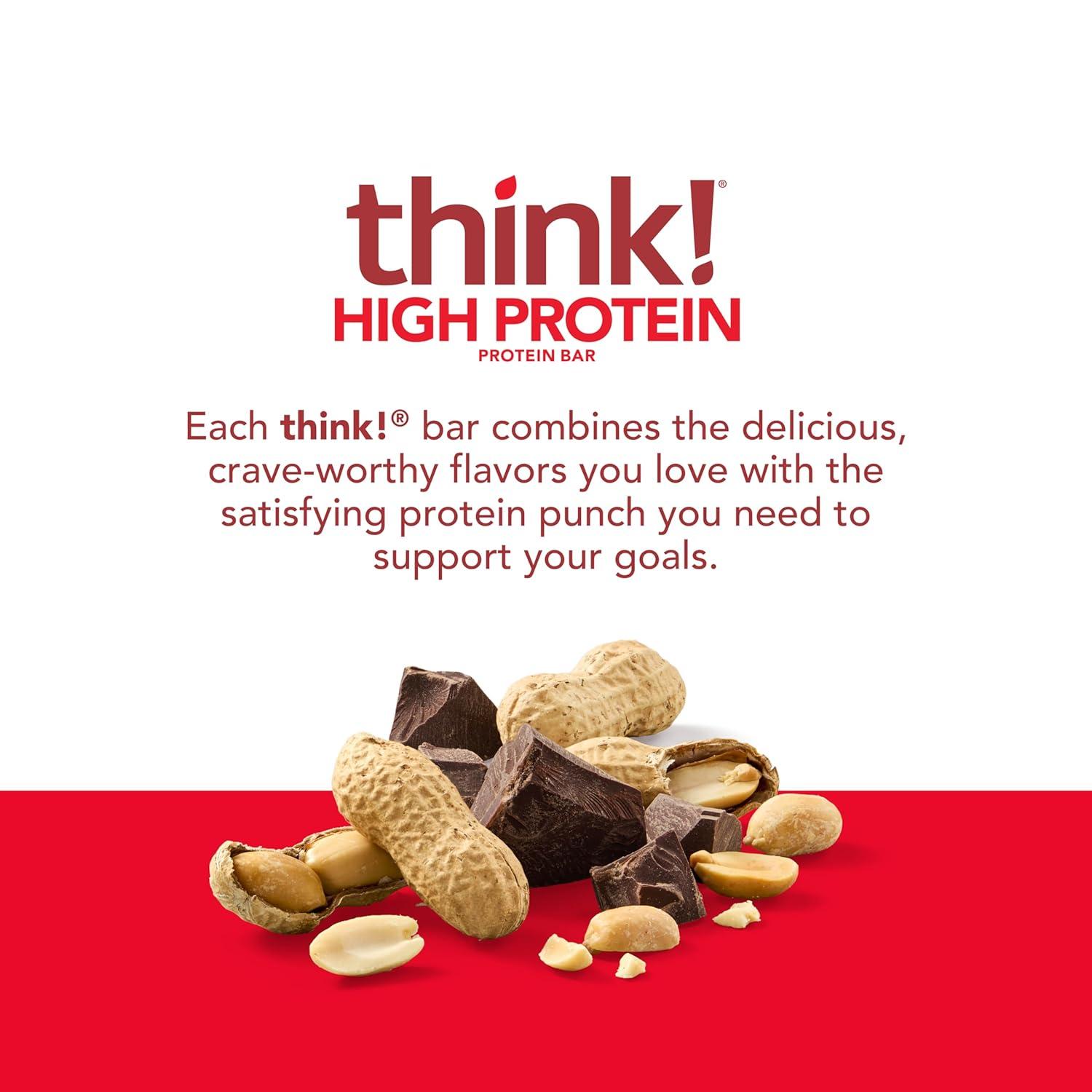 image:imagethink Protein Bars High Protein Snacks Gluten Free Kosher Friendly Lemon Crisp 10 Count Packaging May VaryChunky Peanut Butter
