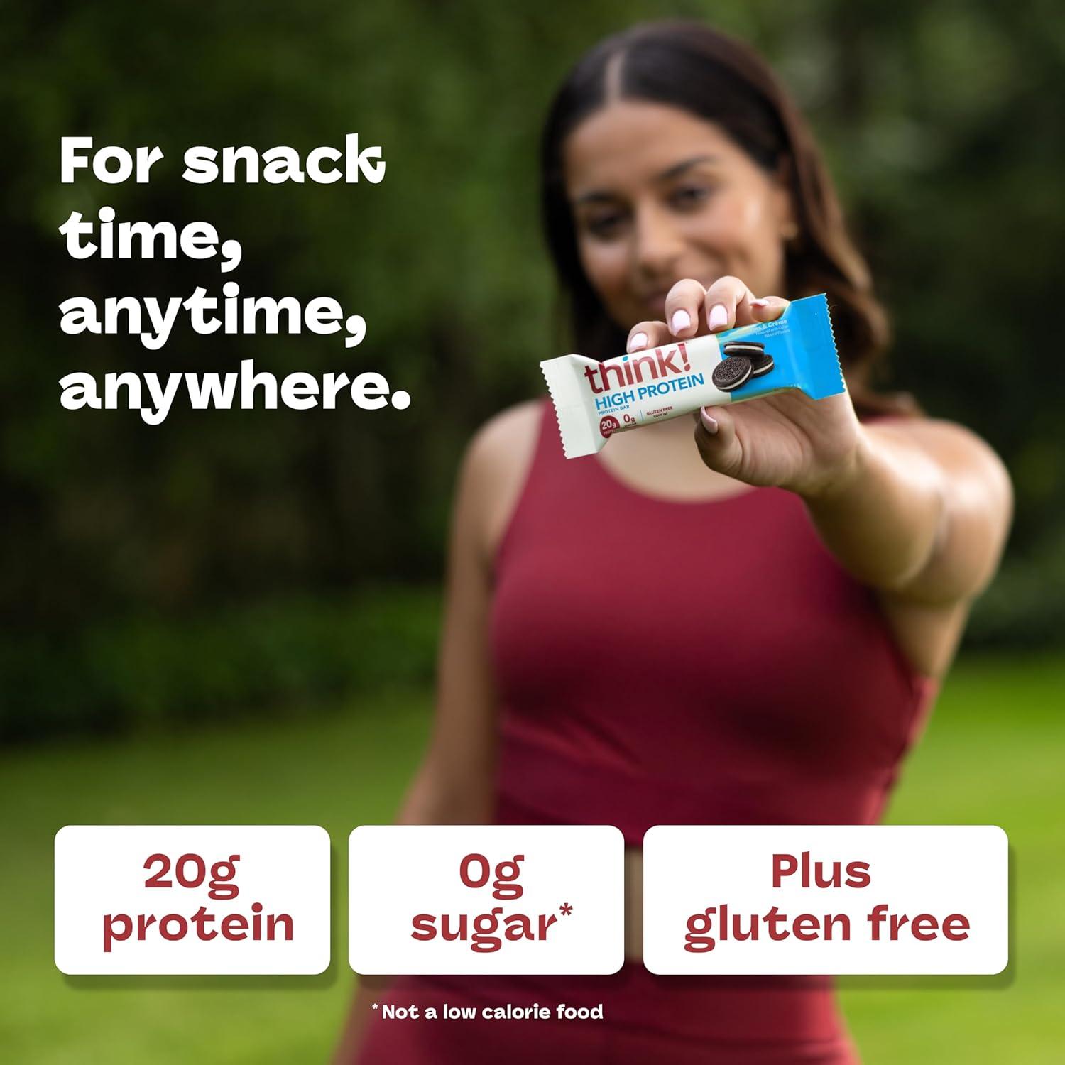 image:imagethink Protein Bars High Protein Snacks Gluten Free Kosher Friendly Lemon Crisp 10 Count Packaging May VaryCookies and Crme