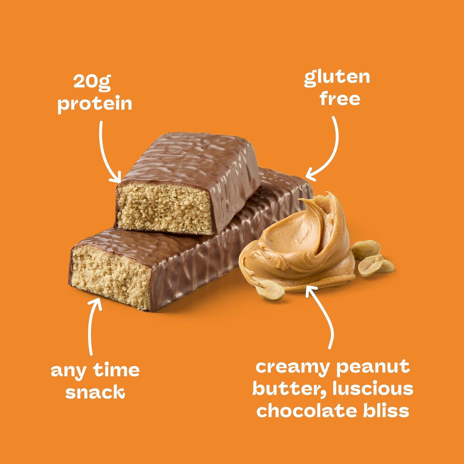 image:imagethink Protein Bars High Protein Snacks Gluten Free Kosher Friendly Lemon Crisp 10 Count Packaging May VaryCreamy Peanut Butter