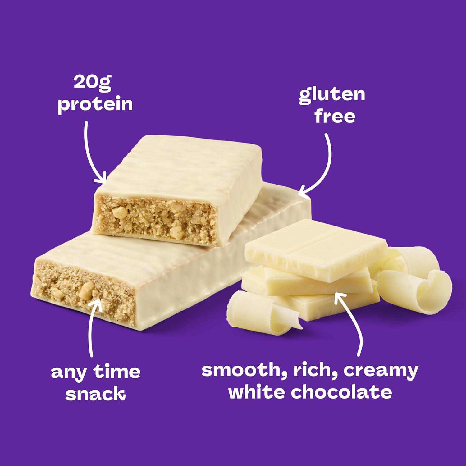 image:imagethink Protein Bars High Protein Snacks Gluten Free Kosher Friendly Lemon Crisp 10 Count Packaging May VaryWhite Chocolate