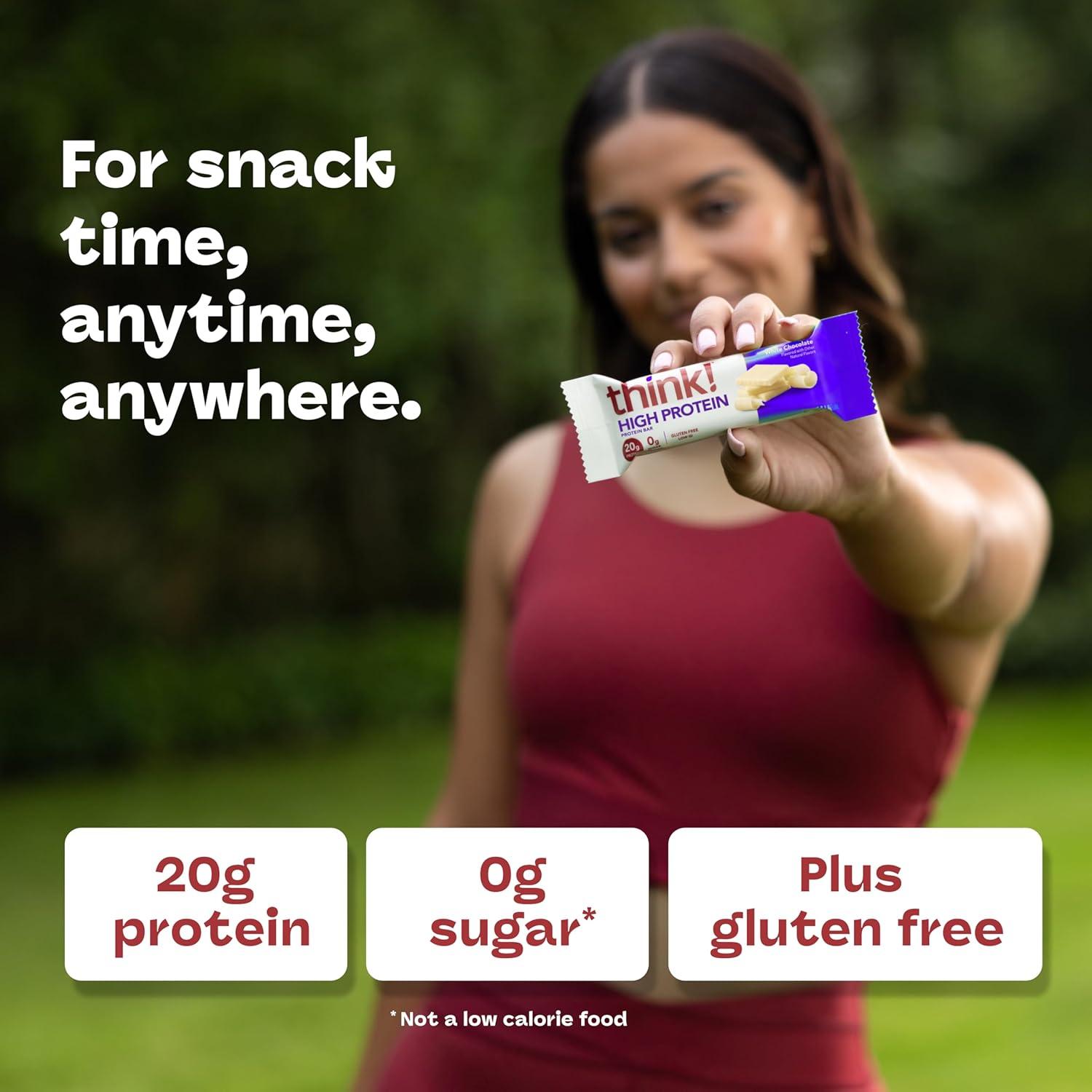 image:imagethink Protein Bars High Protein Snacks Gluten Free Kosher Friendly Lemon Crisp 10 Count Packaging May VaryWhite Chocolate