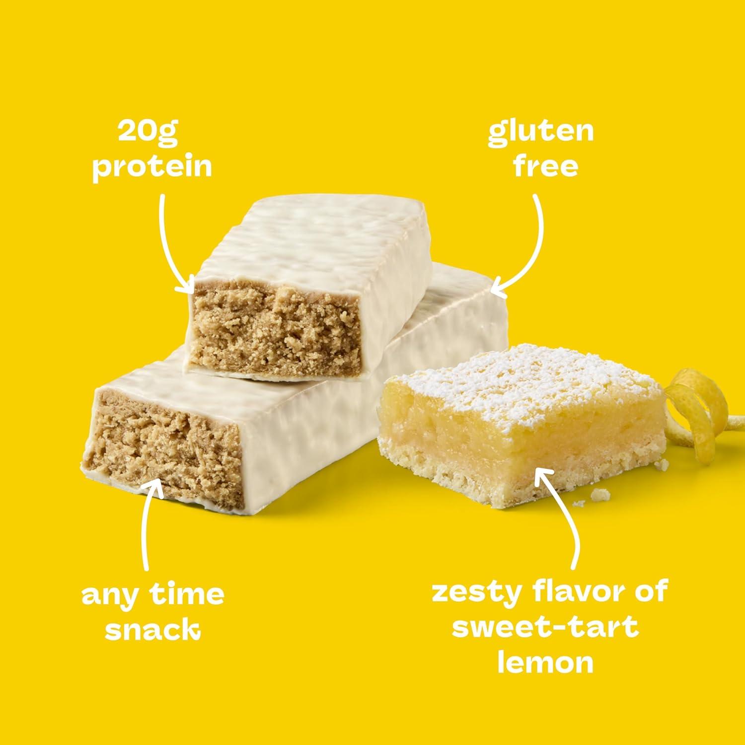 image:imagethink Protein Bars High Protein Snacks Gluten Free Kosher FriendlyVariety Pack Nutrition Bars 21 Oz per Bar 12 Count Packaging May VaryLemon Delight
