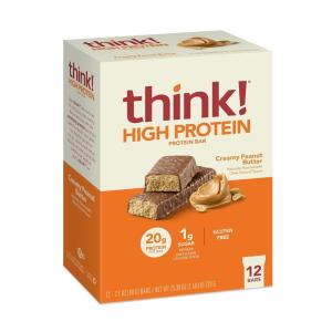 image:imagethink Protein Bars High Protein Snacks Gluten Free Kosher Friendly Lemon Crisp 10 Count Packaging May VaryCreamy Peanut Butter