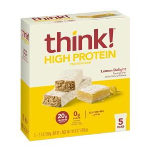 image:imagethink Protein Bars High Protein Snacks Gluten Free Kosher Friendly Lemon Crisp 10 Count Packaging May VaryLemon