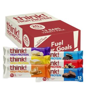 image:imagethink Protein Bars High Protein Snacks Gluten Free Kosher FriendlyVariety Pack Nutrition Bars 21 Oz per Bar 12 Count Packaging May VaryBest Seller Variety Pack