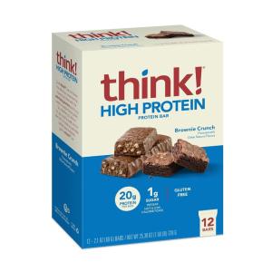 image:imagethink Protein Bars High Protein Snacks Gluten Free Kosher FriendlyVariety Pack Nutrition Bars 21 Oz per Bar 12 Count Packaging May VaryBrownie Crunch